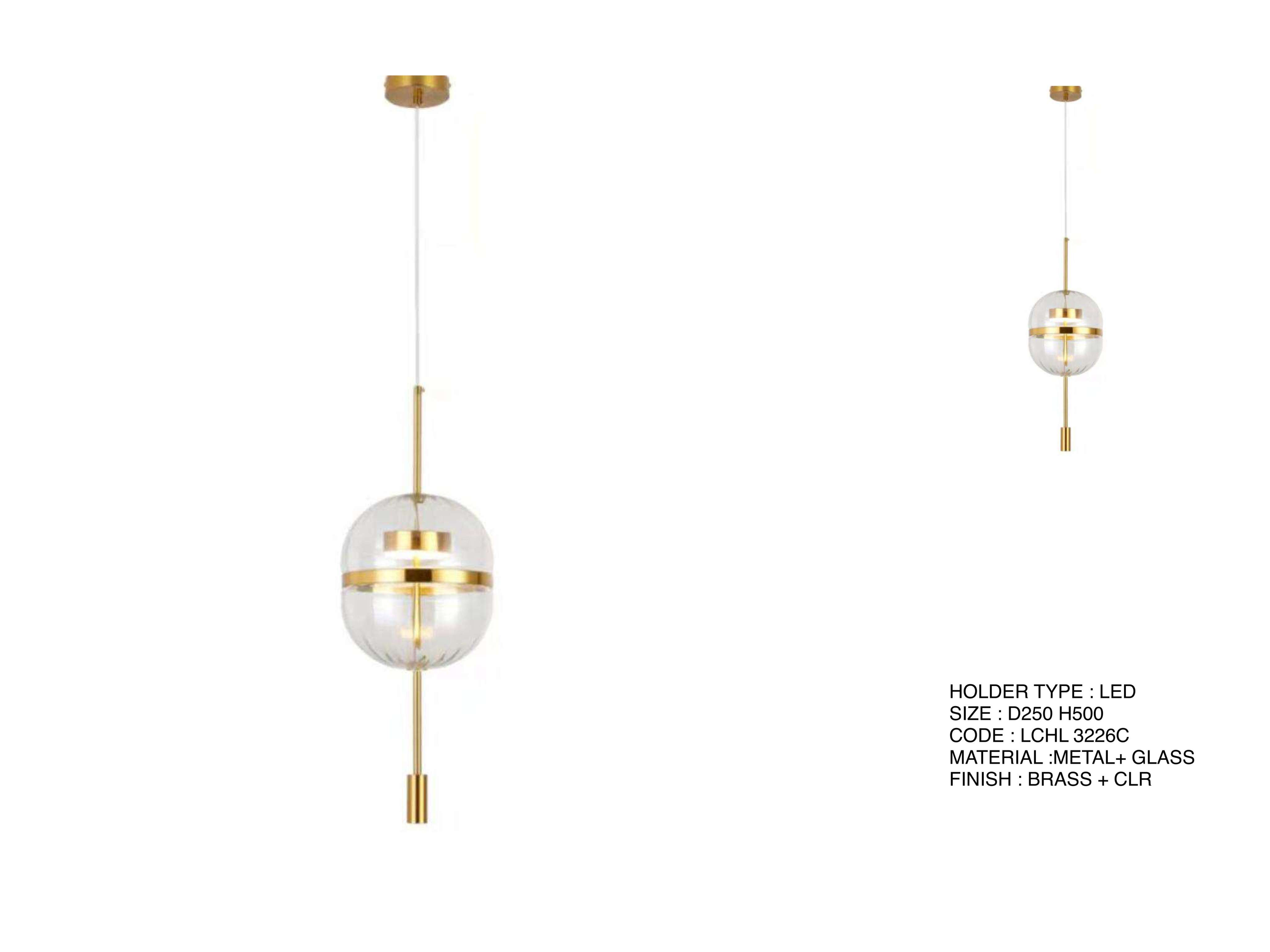 Beyond Lights - Glass Pendant Light- LCHL